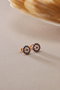 Heliophilia Silver Pendientes de Plata de Ley 925 en Oro Rosa y Azul Oscuro